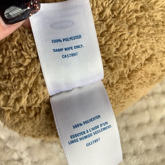 Old Navy Plush Tan Bear Stuffed Animal Toy Embroidered Nose - Picture 7 of 11